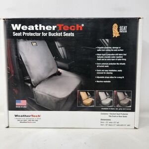 WeatherTech SPB002CH Seat Protector for Bucket Seats Charcoal Cocoa Made in USA